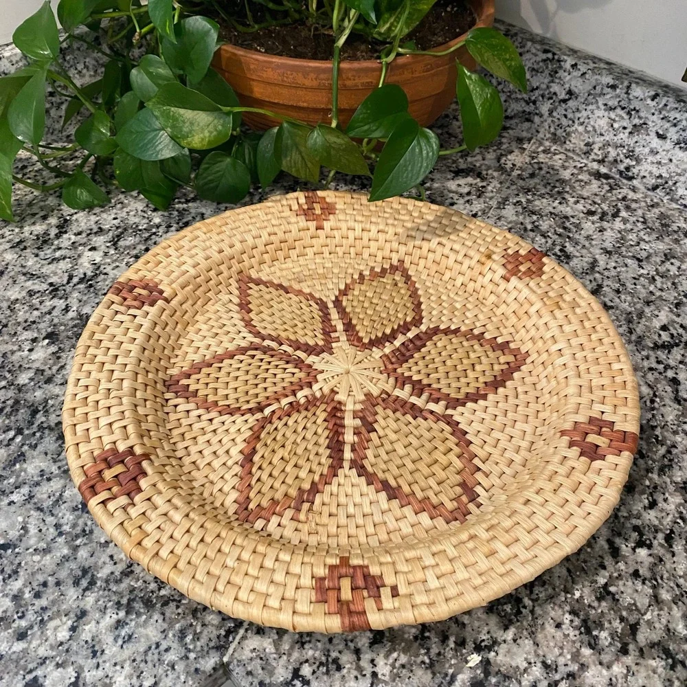 African Palm Leaves Basket